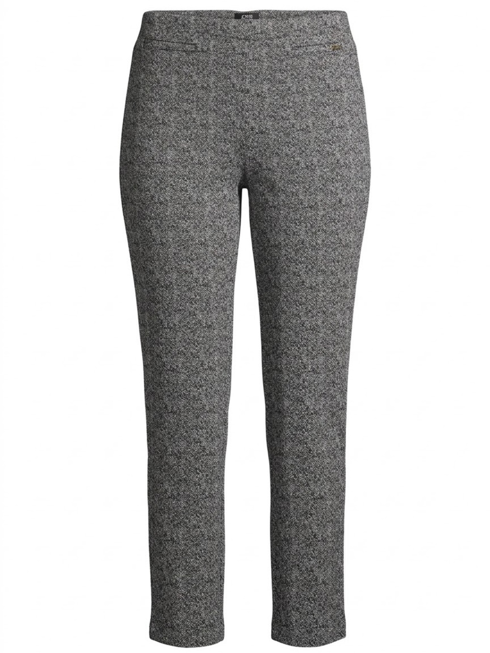 Jones New York XL Black White Micro Print Pants Stretch